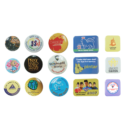 Button Badges - Button Badges with Standard Pin Back Portion