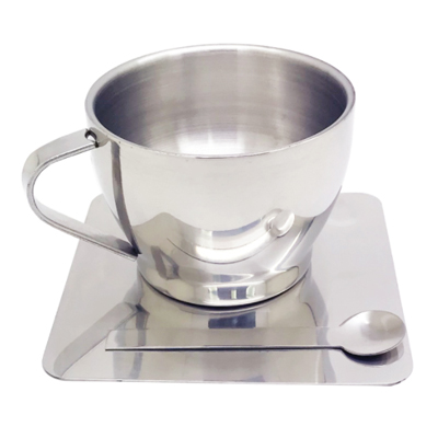 SSC - Stainless Cup with Coaster (V23)