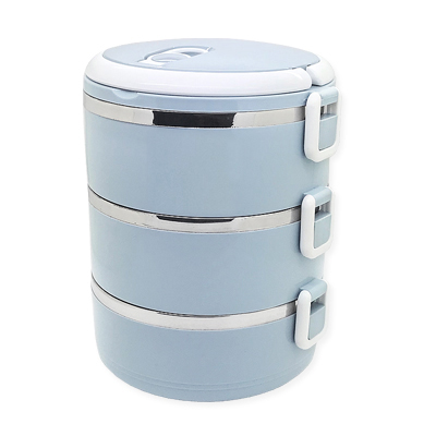 Lunch Jar 3 - New Lunch Jar 3 (3 Tiers) - Stainless Steel Lunch Jar (V23)